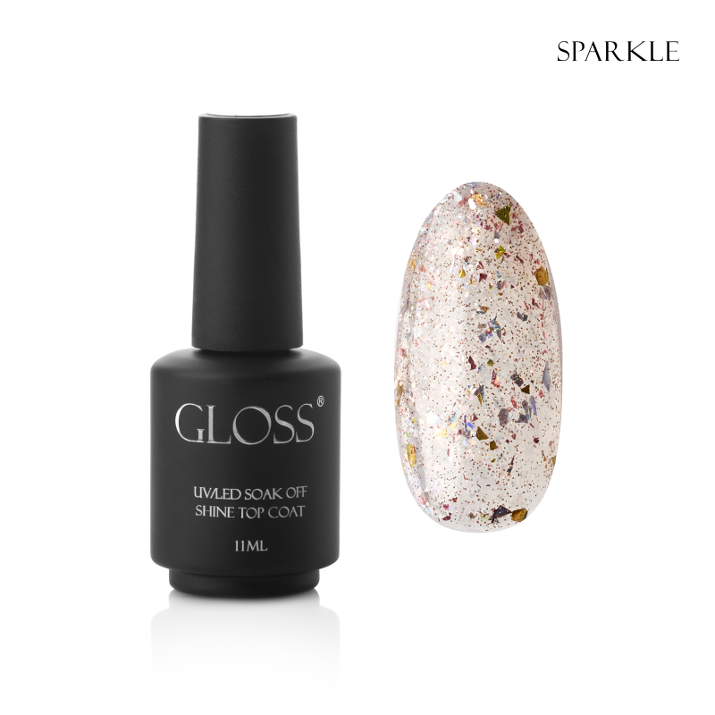 GLOSS Shine top coat Sparkle, 11 ml